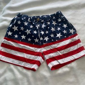 American flag Chubbies size medium
